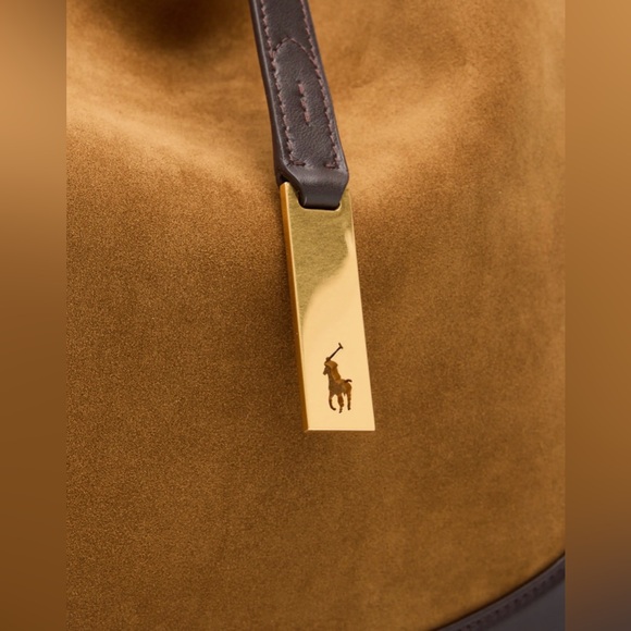 Polo ID Suede Large Shoulder Bag - Picture 5 of 15